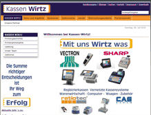 Tablet Screenshot of kassenwirtz.com